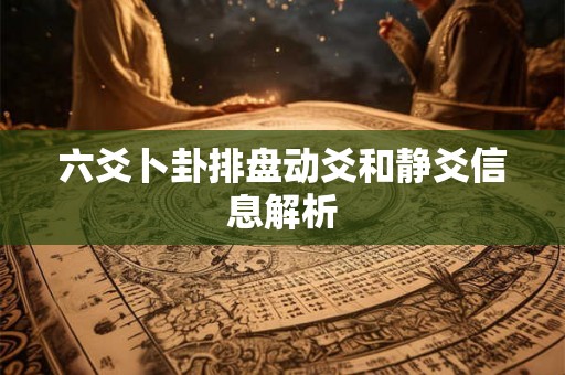 六爻卜卦排盘动爻和静爻信息解析 六爻卜卦排盘动爻和静爻信息解析
