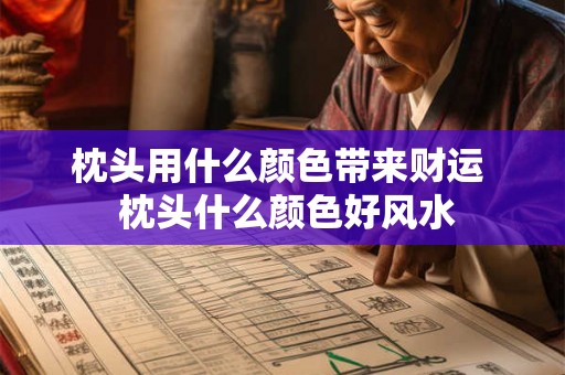 枕头用什么颜色带来财运  枕头什么颜色好风水