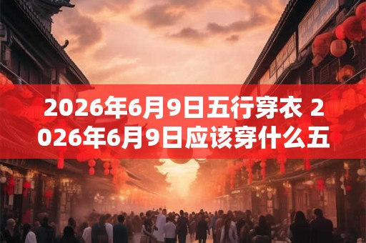 2026年6月9日五行穿衣 2026年6月9日应该穿什么五行指南
