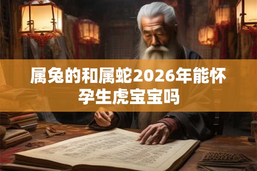 属兔的和属蛇2026年能怀孕生虎宝宝吗 属兔的和属蛇2026年能怀孕生虎宝宝吗