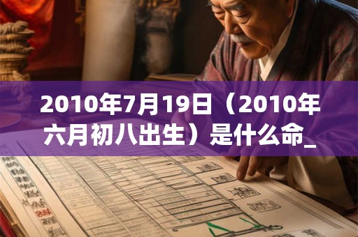 2010年7月19日（2010年六月初八出生）是什么命_命运如何