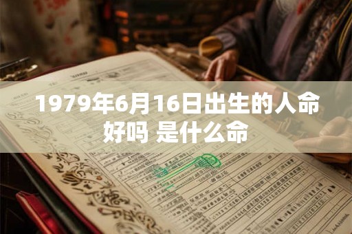 1979年6月16日出生的人命好吗 是什么命