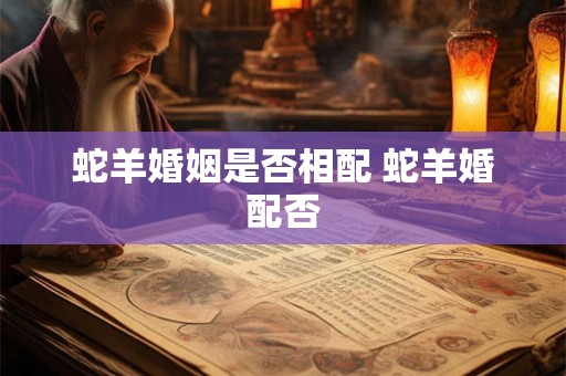 蛇羊婚姻是否相配 蛇羊婚配否