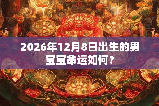 2026年12月8日出生的男宝宝命运如何？
