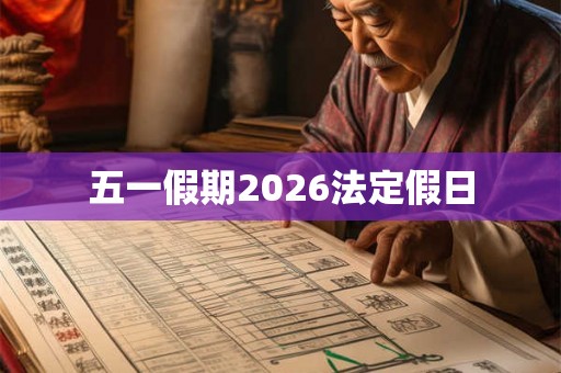 五一假期2026法定假日