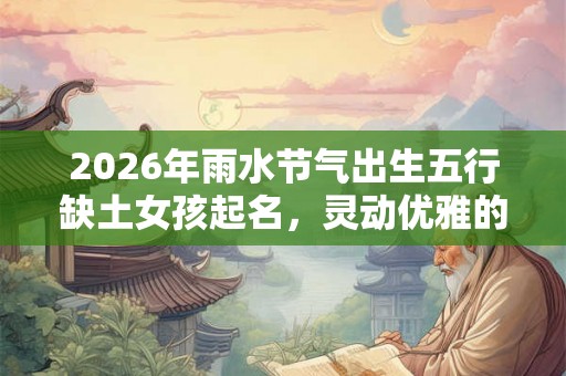 2026年雨水节气出生五行缺土女孩起名,灵动优雅的名字 2026年雨水节气出生五行缺土女孩起名,灵动优雅的名字