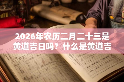 2026年农历二月二十三是黄道吉日吗？什么是黄道吉日？