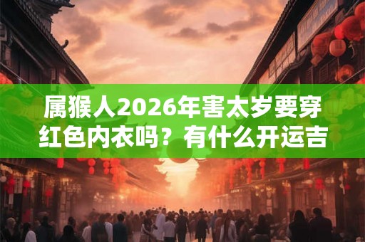 属猴人2026年害太岁要穿红色内衣吗？有什么开运吉祥物？