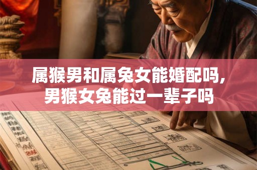 属猴男和属兔女能婚配吗,男猴女兔能过一辈子吗