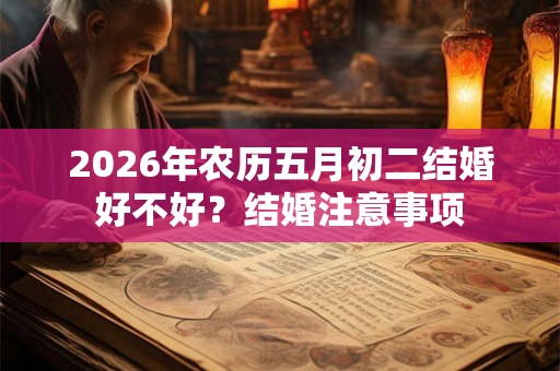 2026年农历五月初二结婚好不好？结婚注意事项