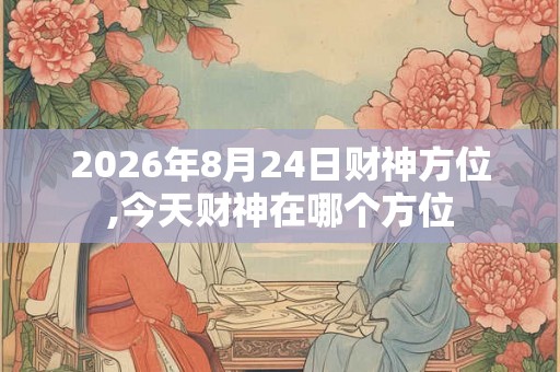 2026年8月24日财神方位,今天财神在哪个方位