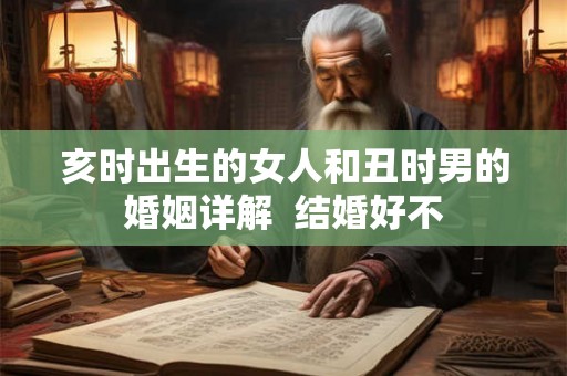 亥时出生的女人和丑时男的婚姻详解  结婚好不