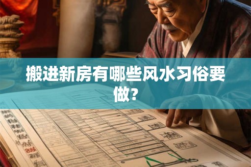 搬进新房有哪些风水习俗要做? 搬进新房有哪些风水习俗要做?