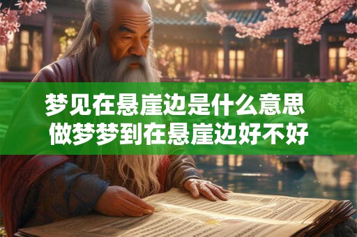 梦见在悬崖边是什么意思 做梦梦到在悬崖边好不好