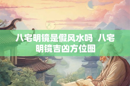 八宅明镜是假风水吗  八宅明镜吉凶方位图