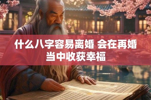 什么八字容易离婚 会在再婚当中收获幸福 什么八字容易离婚 会在再婚当中收获幸福