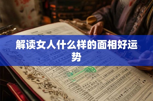 解读女人什么样的面相好运势 解读女人什么样的面相好运势