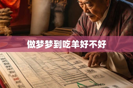 做梦梦到吃羊好不好