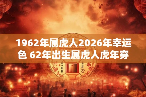 1962年属虎人2026年幸运色 62年出生属虎人虎年穿什么颜色衣服好