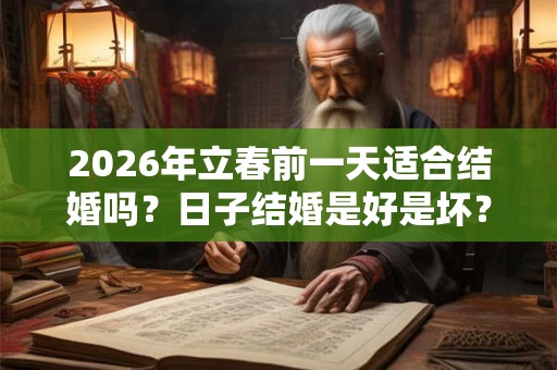 2026年立春前一天适合结婚吗?日子结婚是好是坏? 2026年立春前一天适合结婚吗?日子结婚是好是坏?