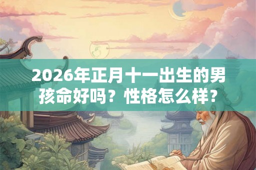 2026年正月十一出生的男孩命好吗？性格怎么样？