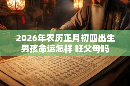 2026年农历正月初四出生男孩命运怎样 旺父母吗