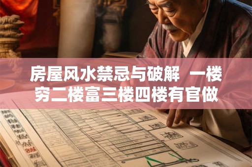房屋风水禁忌与破解  一楼穷二楼富三楼四楼有官做