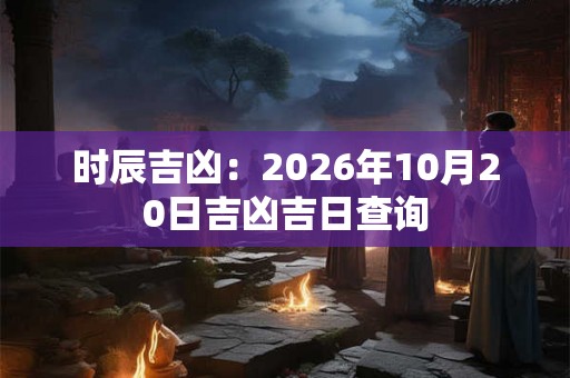 时辰吉凶：2026年10月20日吉凶吉日查询