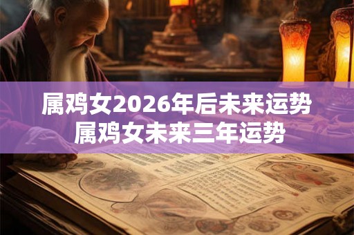属鸡女2026年后未来运势 属鸡女未来三年运势 属鸡女2026年后未来运势 属鸡女未来三年运势
