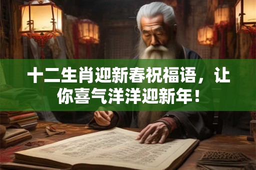 十二生肖迎新春祝福语，让你喜气洋洋迎新年！