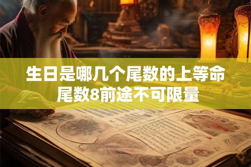 生日是哪几个尾数的上等命 尾数8前途不可限量