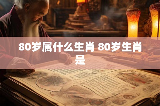 80岁属什么生肖 80岁生肖是
