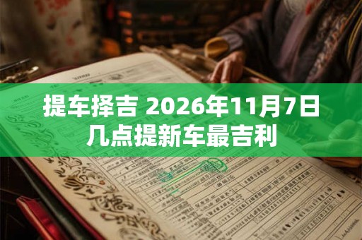 提车择吉 2026年11月7日几点提新车最吉利 提车择吉 2026年11月7日几点提新车最吉利