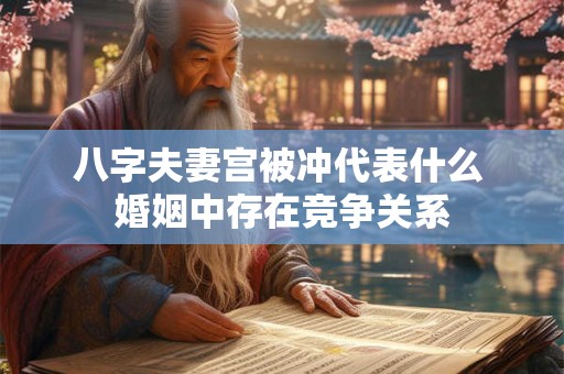 八字夫妻宫被冲代表什么 婚姻中存在竞争关系