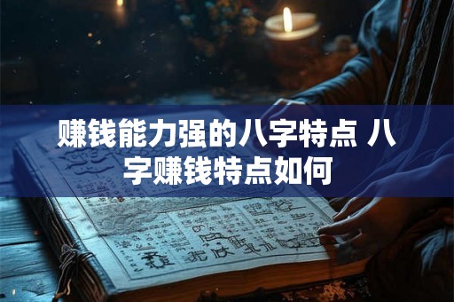 赚钱能力强的八字特点 八字赚钱特点如何