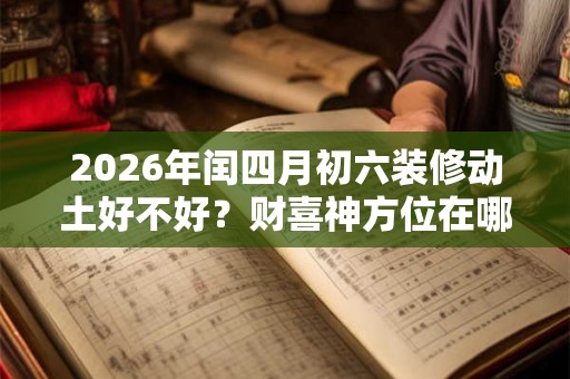 2026年闰四月初六装修动土好不好？财喜神方位在哪个位置？