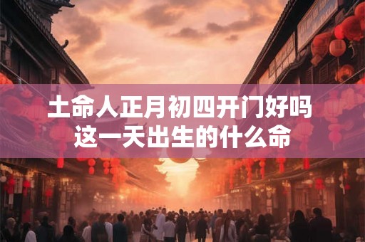 土命人正月初四开门好吗 这一天出生的什么命