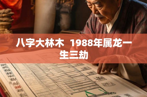 八字大林木  1988年属龙一生三劫