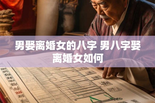 男娶离婚女的八字 男八字娶离婚女如何