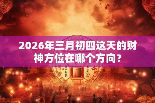 2026年三月初四这天的财神方位在哪个方向？