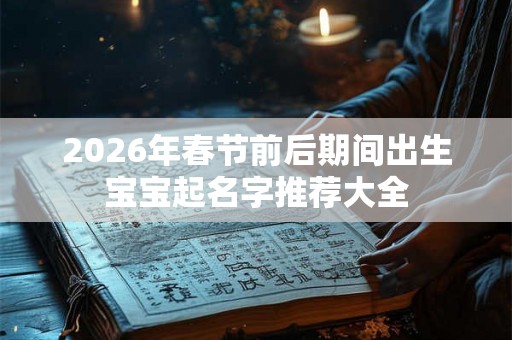 2026年春节前后期间出生宝宝起名字推荐大全