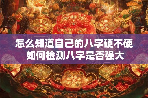怎么知道自己的八字硬不硬 如何检测八字是否强大
