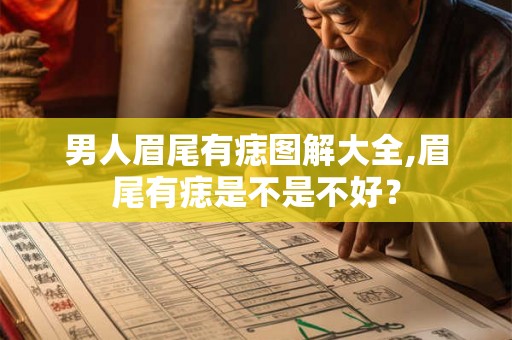 男人眉尾有痣图解大全,眉尾有痣是不是不好？