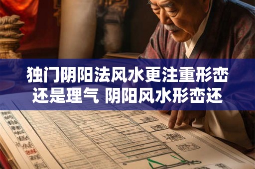 独门阴阳法风水更注重形峦还是理气 阴阳风水形峦还是理气