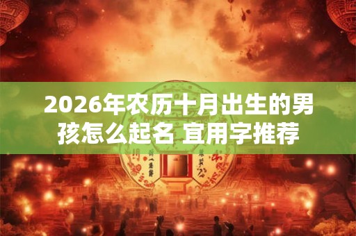 2026年农历十月出生的男孩怎么起名 宜用字推荐