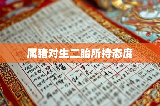 属猪对生二胎所持态度 属猪对生二胎所持态度