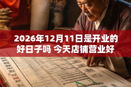 2026年12月11日是开业的好日子吗 今天店铺营业好吗