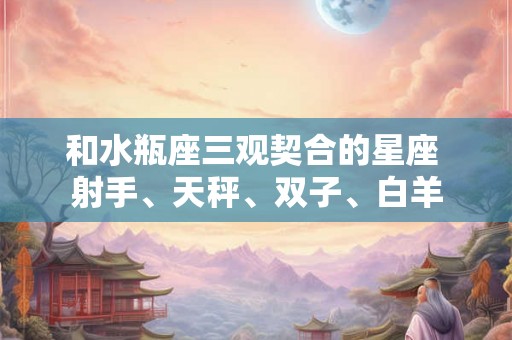 和水瓶座三观契合的星座 射手、天秤、双子、白羊