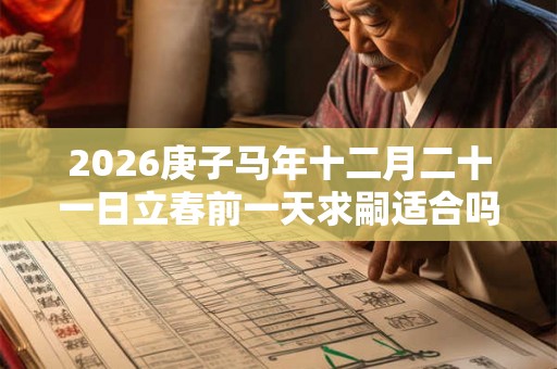 2026庚子马年十二月二十一日立春前一天求嗣适合吗？