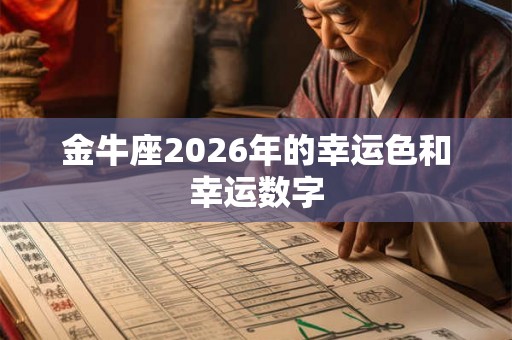 金牛座2026年的幸运色和幸运数字 金牛座2026年的幸运色和幸运数字